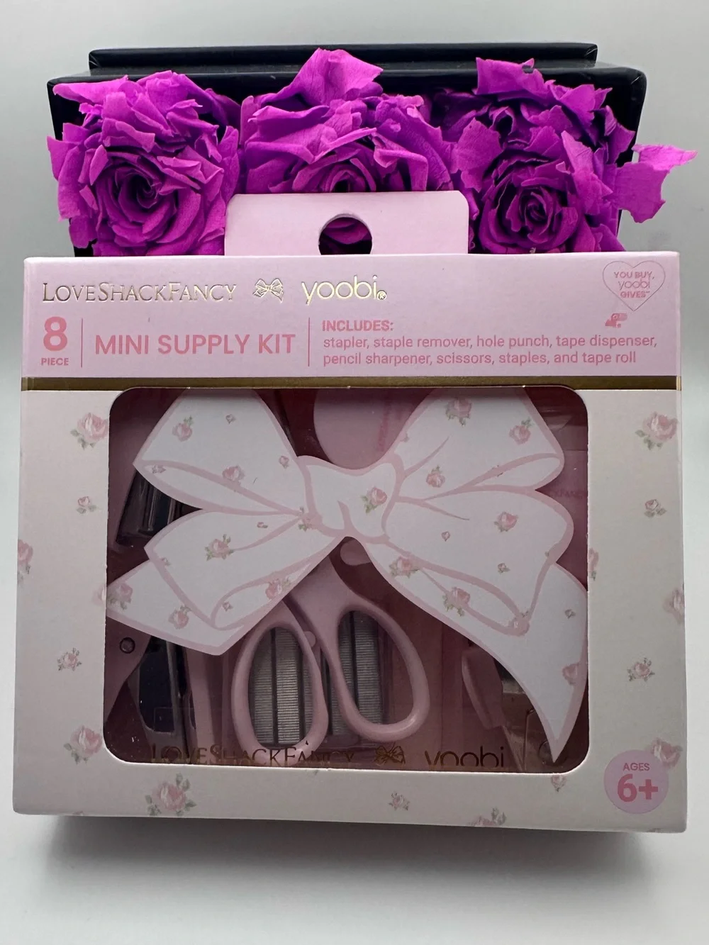 LoveShackFancy Heirloom Scissors Travel/School/Office Stationery Pink Mini Kit